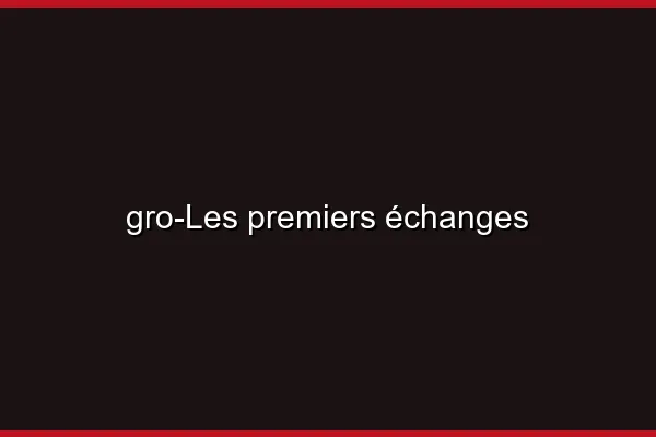 Les premiers échanges